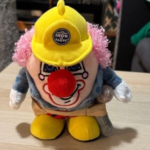 Circus Clown Plush Toy with Yellow Hat